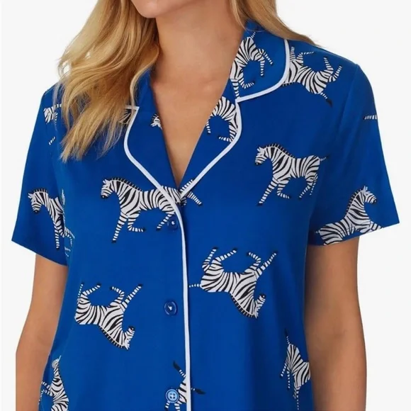 Room service zebra pj set EUC - top L bottom M - Picture 2 of 10